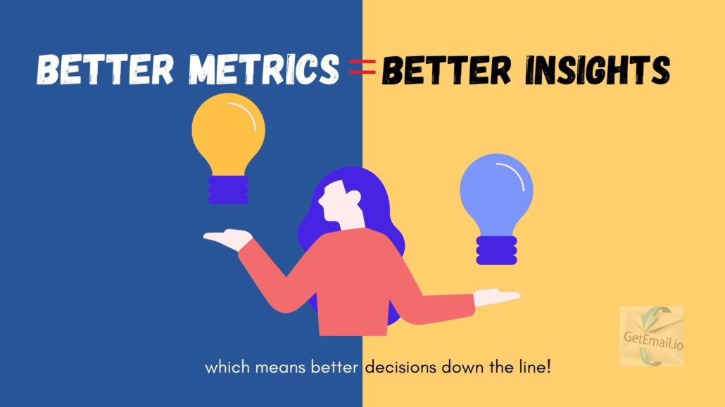 better metrics = better results which